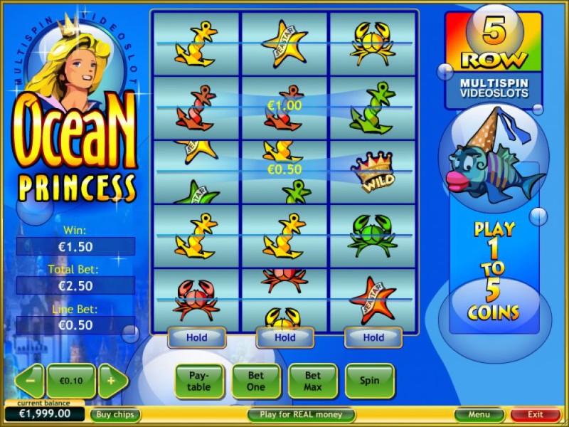 Игровой автомат «Ocean Princess» в online casino Сто Слотов